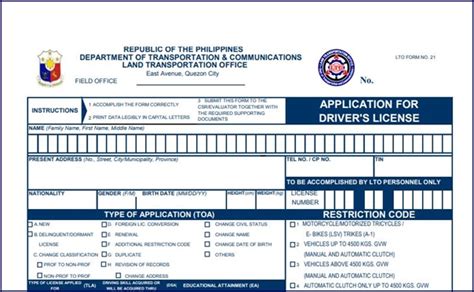 lto license renewal form.